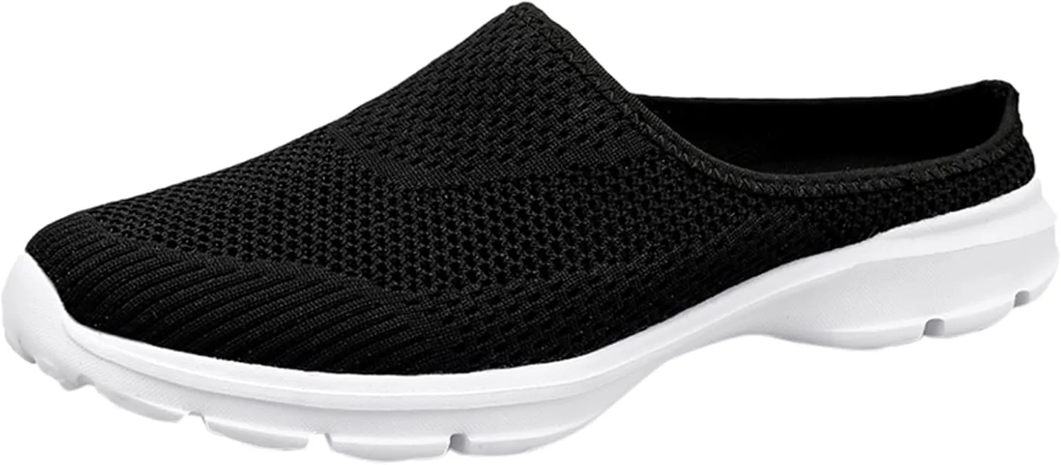 Women's Orthopedic Clogs Lightweight Platform Sandals Breathable Mesh Walking Mules Slip-On Slippers Sport Sandals