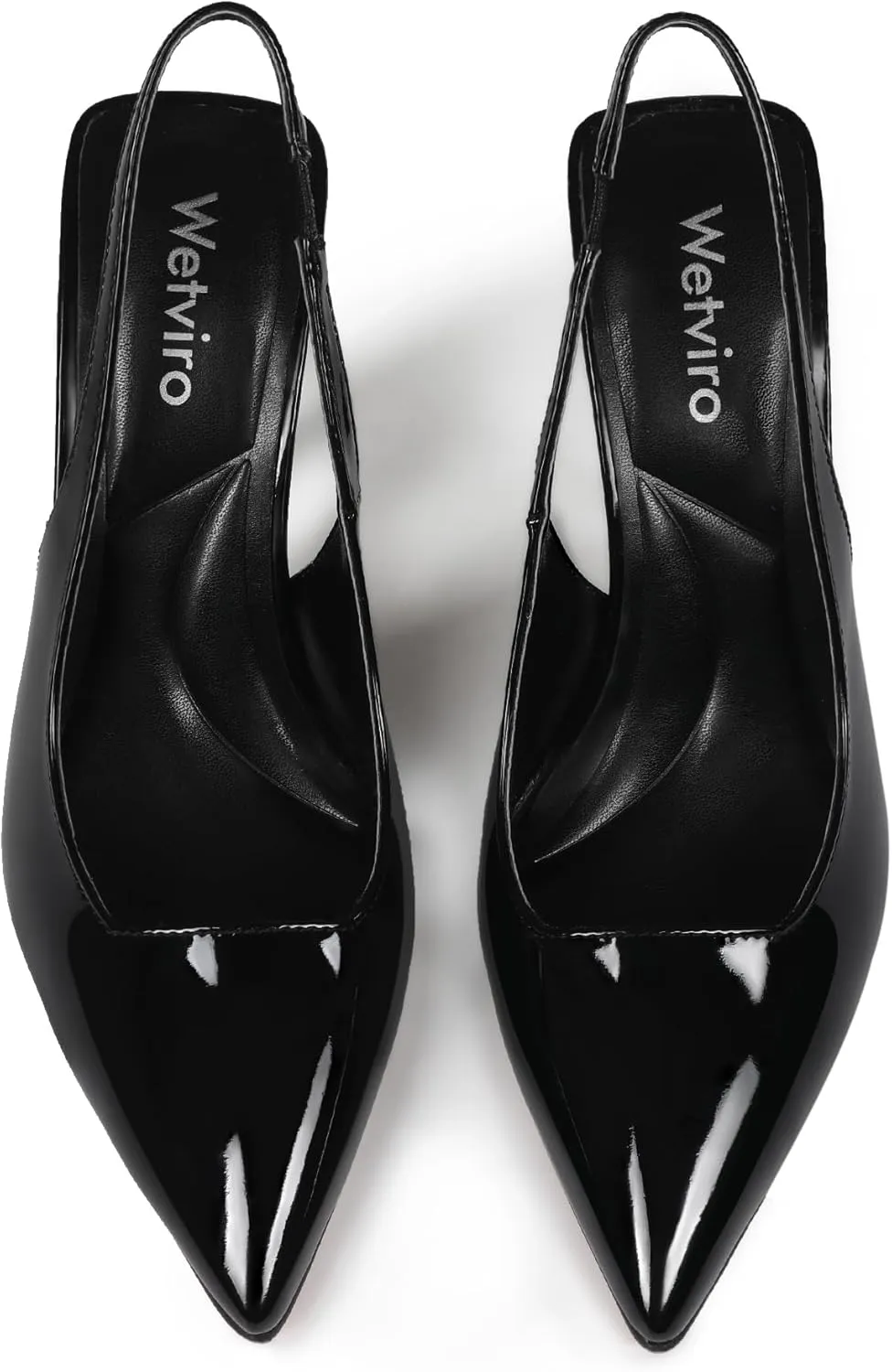 Women's Pointed Toe Slingback Heels Patent Leather High Stiletto Heels Pumps Dress Shoes for Women