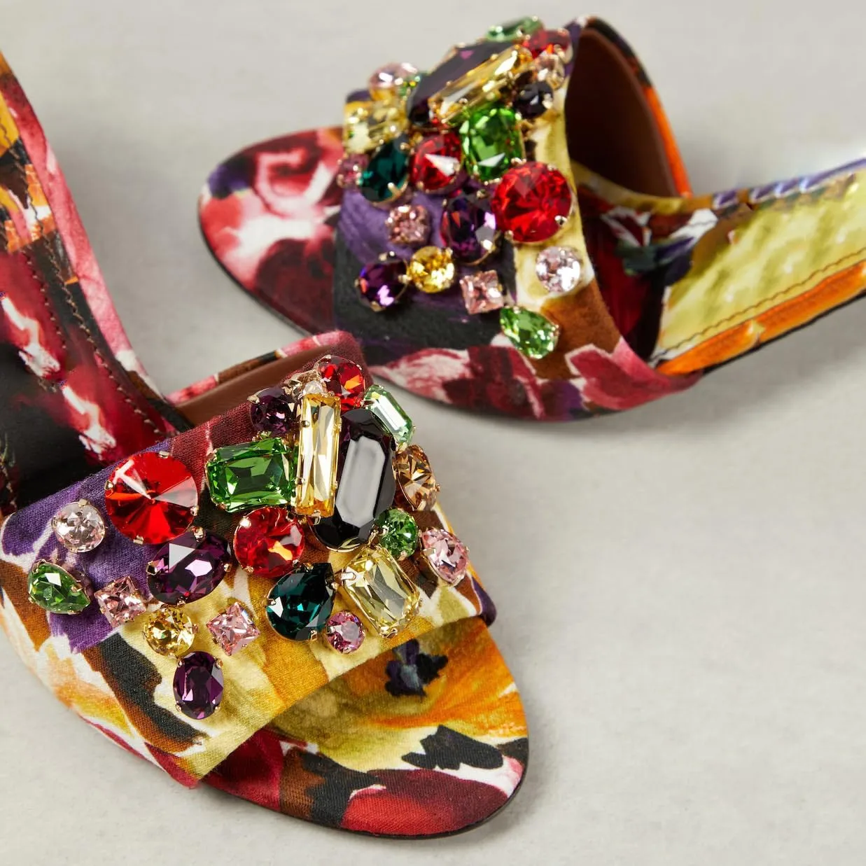 Women’s Stilettos Heels Open Toe Rhinestone Glitter Sandals Comfort Low Heel Mules Bling Sparkle Slippers Slip On Dress Shoes