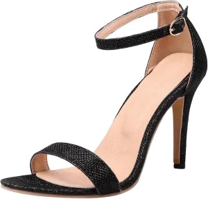 Womens Wedding Stiletto Heels Shiny Sandals