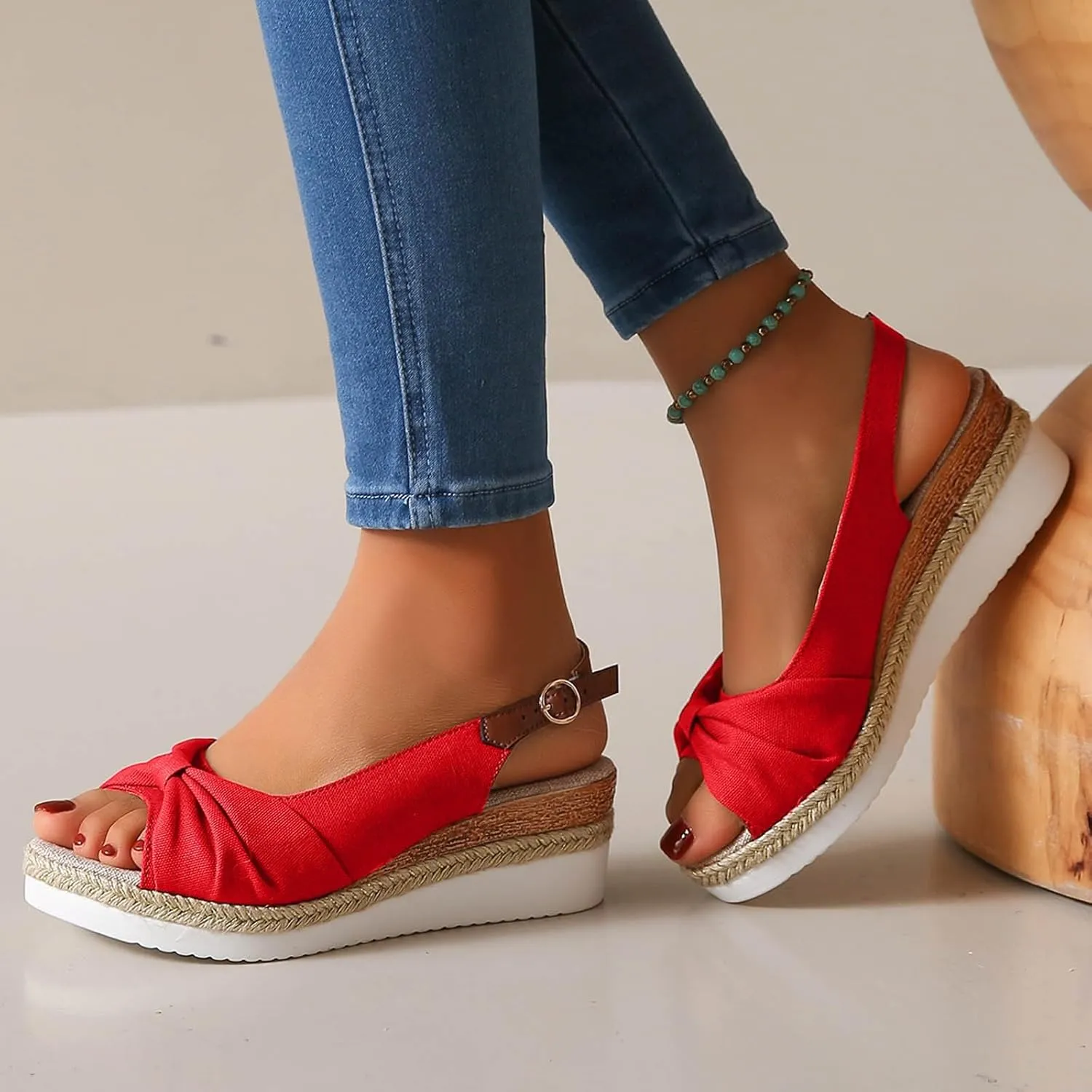 Womens Wedge Sandals Womens Comfort Lightweight Platform Sandals Women's Outdoor Camping Walking Vacation Slides Sandals
