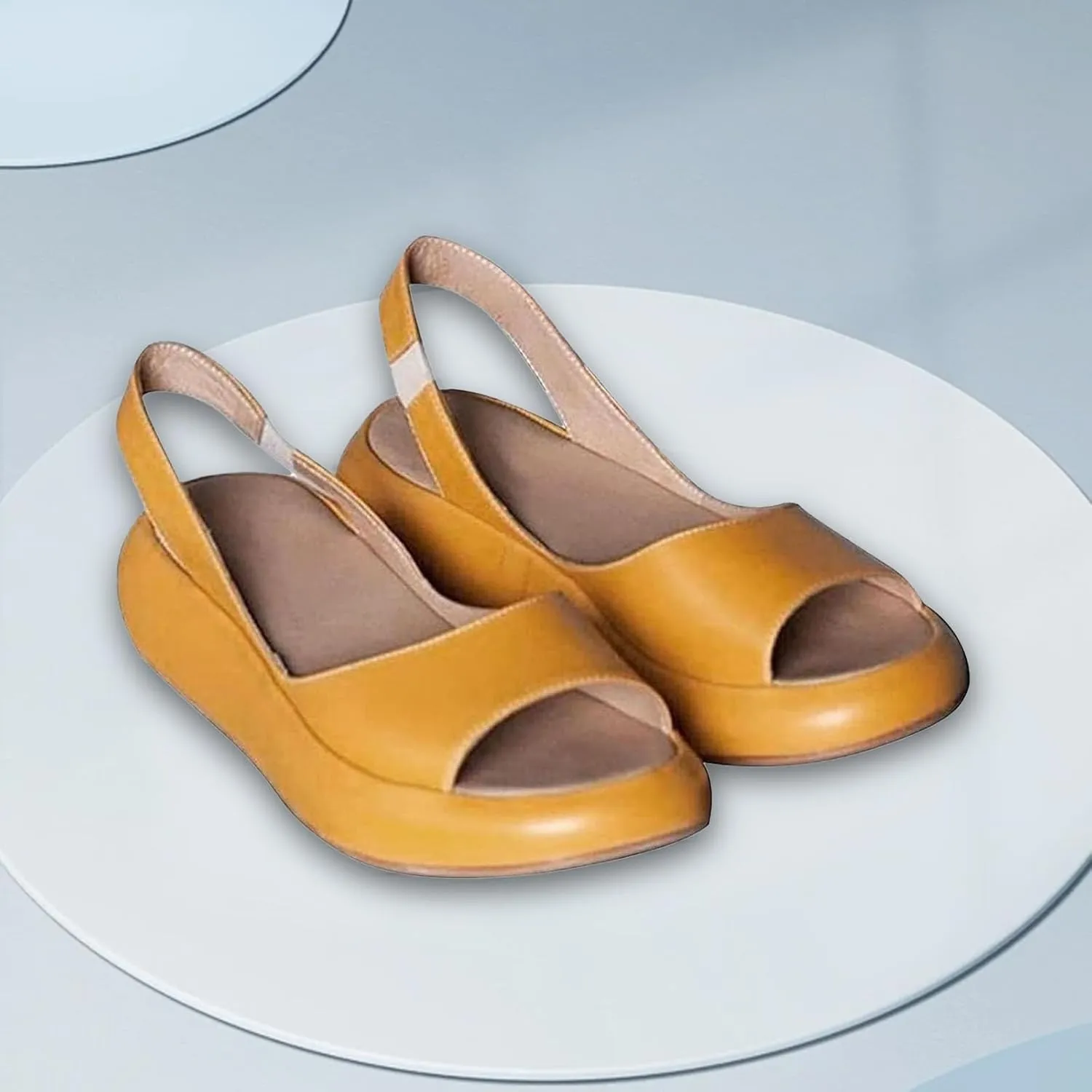 Yifare Sandals with Straps Washable Slingback Orthopedic Slide Sport Sandals Casual Flat Corrective Shoes