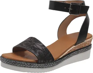 ZSpzx Wedge Sandals For Women Platform Wedges Heels Comfortable Ankle Strap Dressy Summer Low Womens Arch support Sandal Dress Open Toe Shoes for Wedding Bridal Evening Cocktail