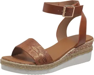 ZSpzx Wedge Sandals For Women Platform Wedges Heels Comfortable Ankle Strap Dressy Summer Low Womens Arch support Sandal Dress Open Toe Shoes for Wedding Bridal Evening Cocktail