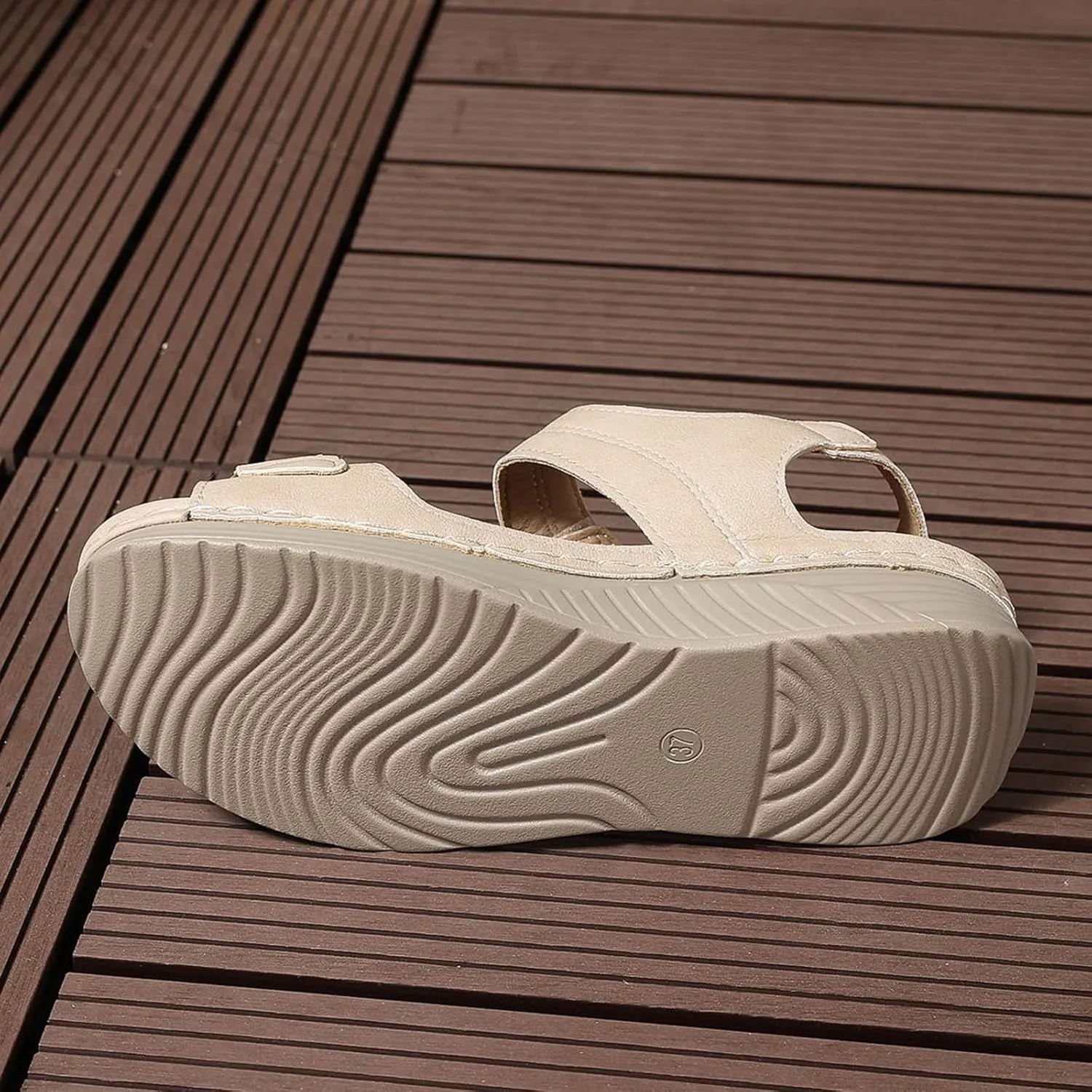 ZSpzx Womens Sandals Wedge Platform Summer Ankle Strap Open Toe Dressy Women Comfortable Walking Low Sandal Arch Support Shoes Dress Bohe Orthopedic Casual Bunion Orthotic Beach Slip On Slides