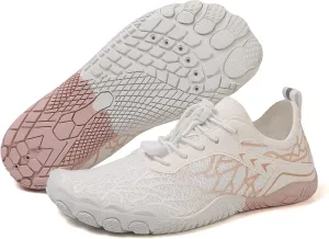 ZWRXW Hike Barefoot Shoes for Women Men Breathable & Non-Slip Athletic Footwear Wide Toe Water Shoes Quick-Dry Aqua Sock Barefoot Slip-On Soft Beach Aqua Sports Outdoor Shoe Hiking Walking Shoe